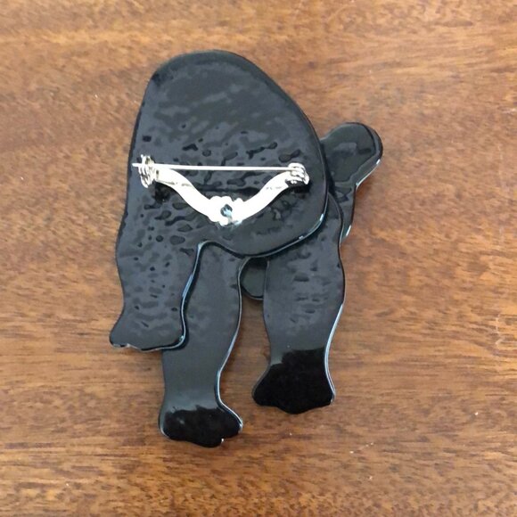 SOLD A Brown Bear Brooch By Lea Stein of Paris - Tom Bear  An Original Lea Stein Pin for Bear Collectors